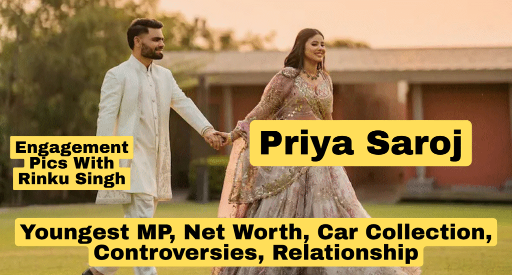 Priya Saroj Engagement With Rinku Singh Pics Rinku Singh Wife Pics Rinku Singh Priya Saroj Youngest MP Priya Saroj MLA
