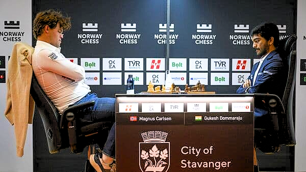 D Gukesh VS Magnus Carlsen Norway Chess Win