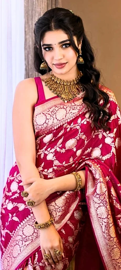 Krithi Shetty in Gorgeous Red Saree