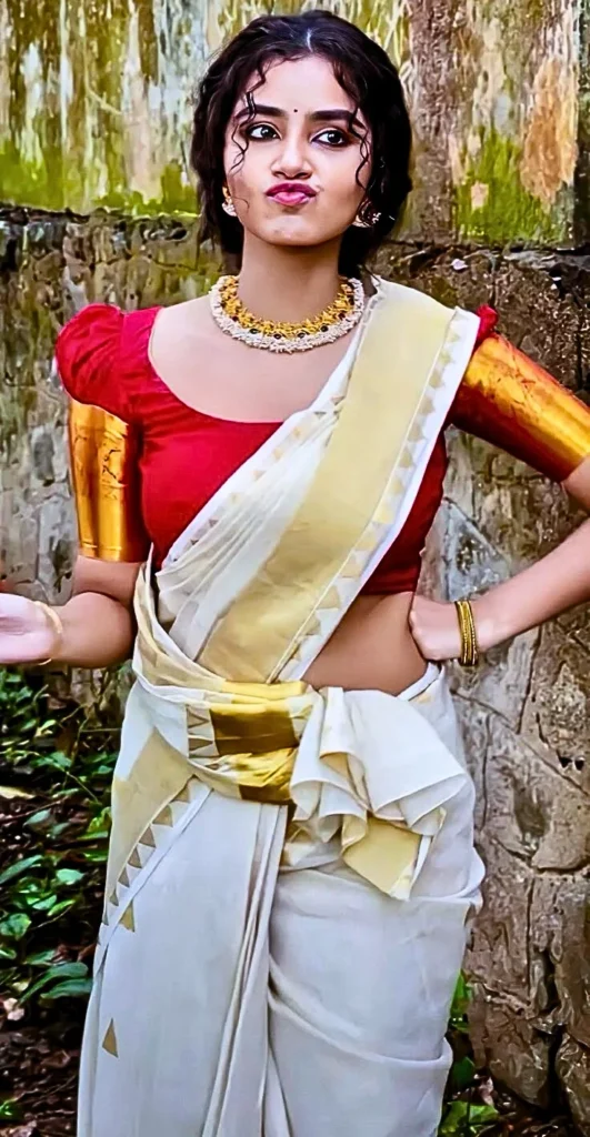 Anupama Parameswaran Hot Saree Images